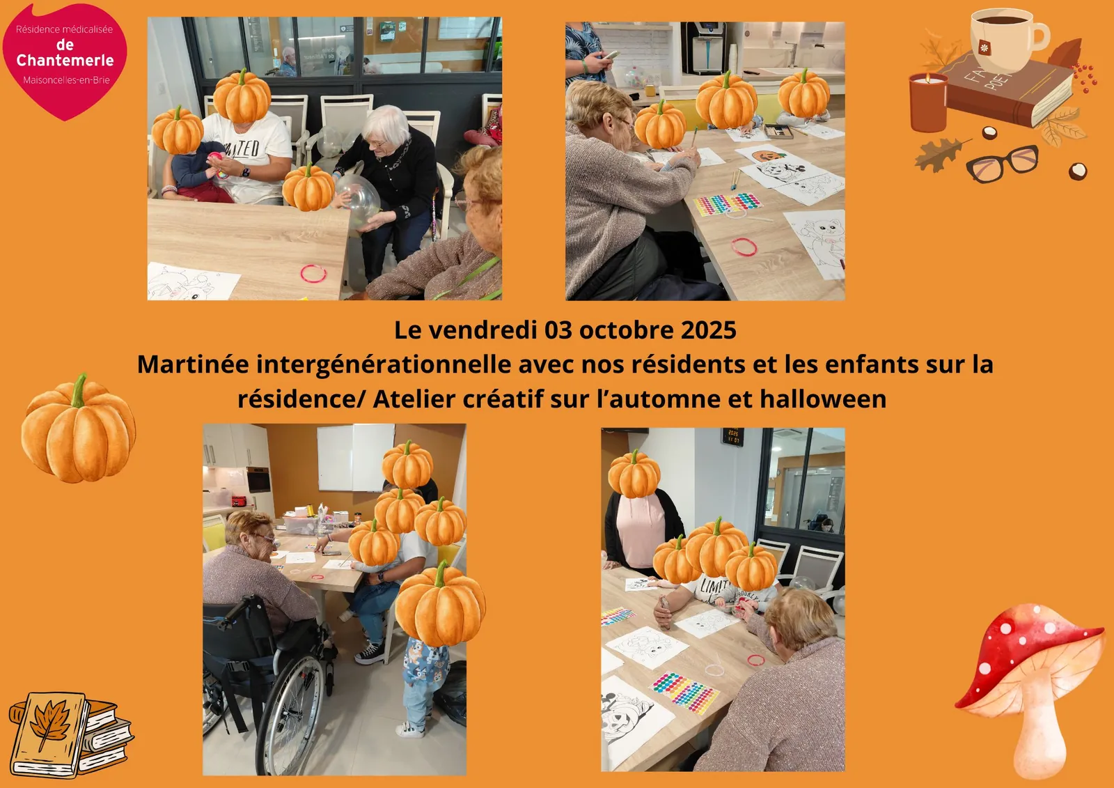 Aujourd'hui c'était échange intergénérationnel et danse !