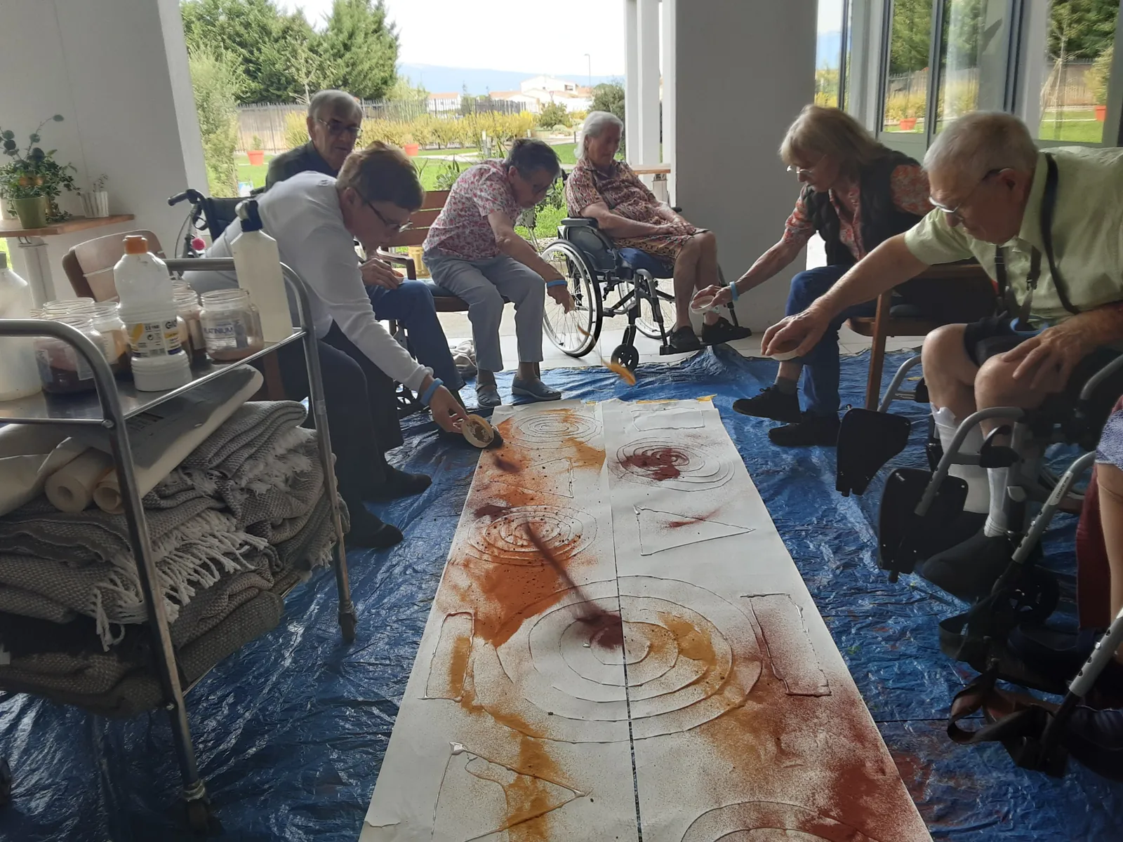 Atelier des ocres / Art-thérapie