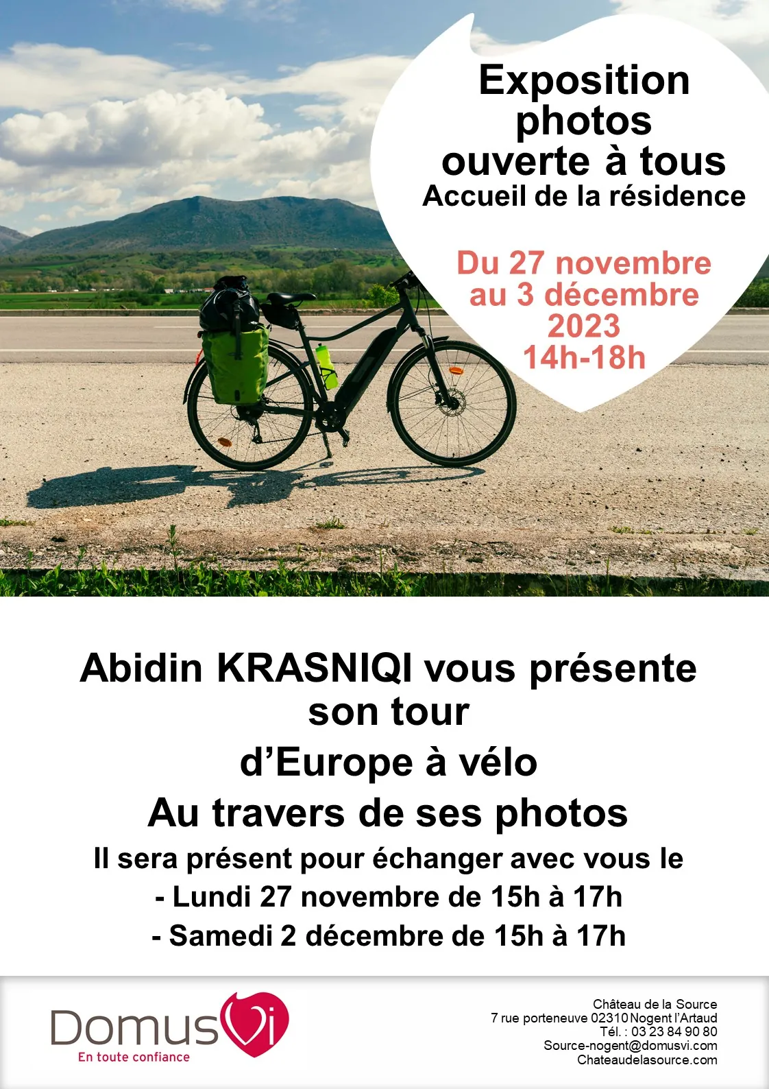 Porte ouvertes autour d'une exposition de photos 