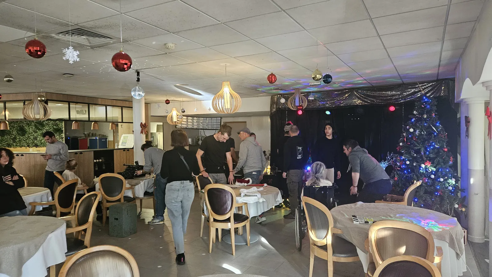 Tournage du film Papillotes