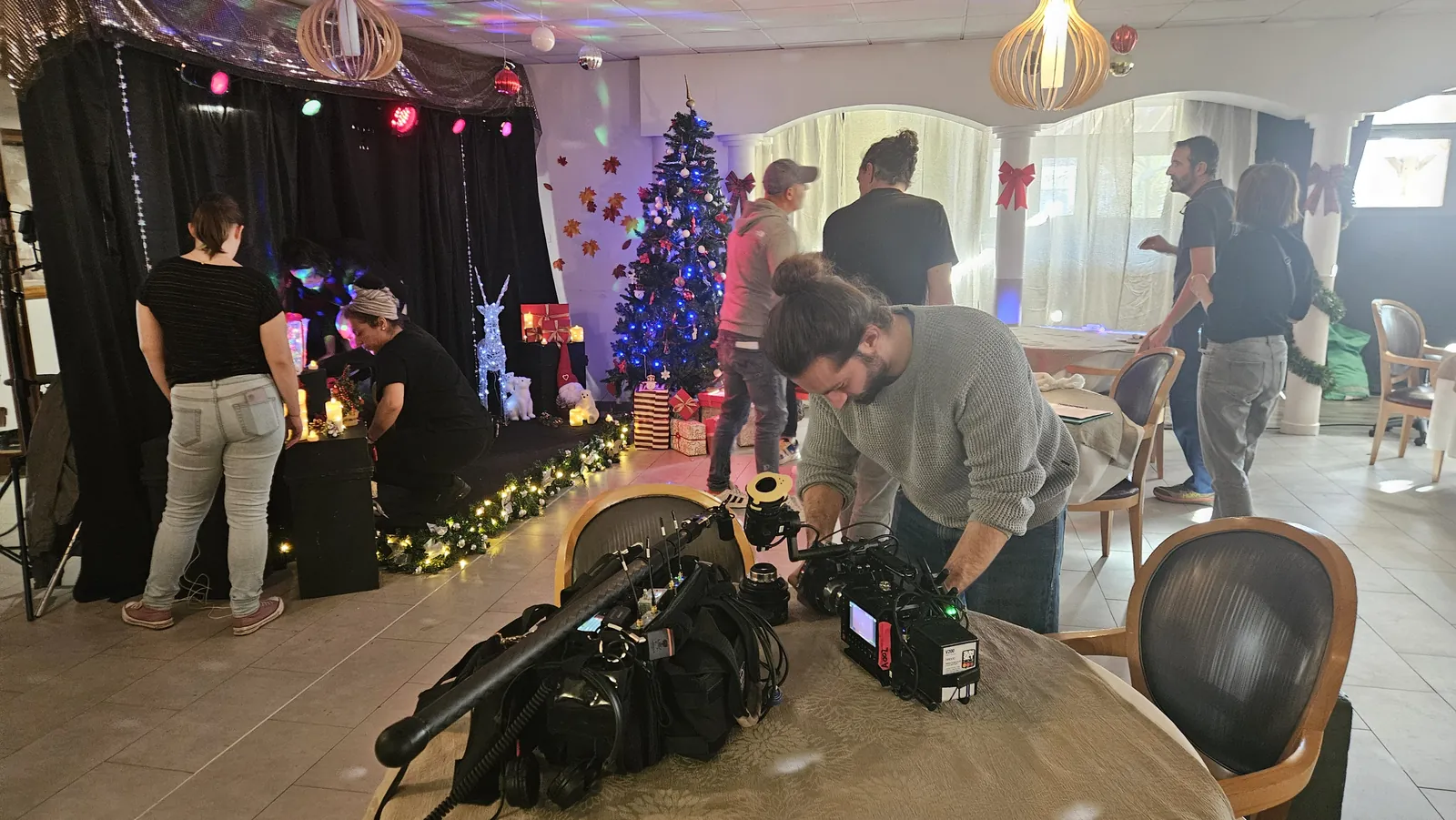 Tournage du film Papillotes