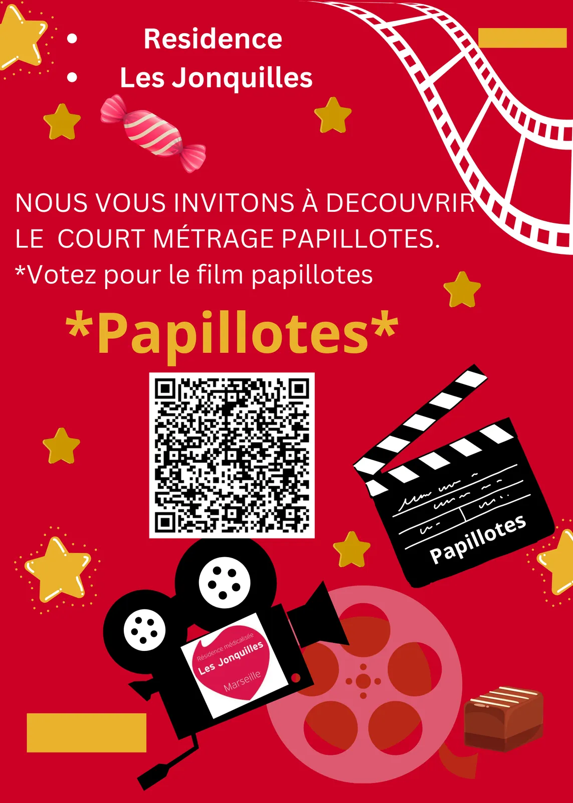 Tournage du film Papillotes
