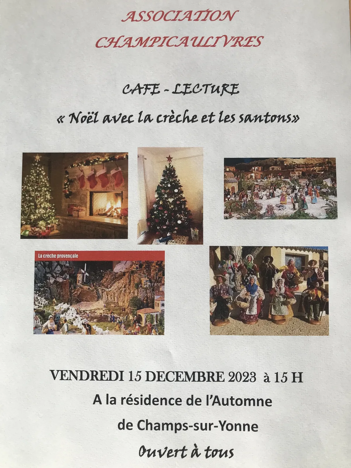 CAFE-LECTURE du mois de Décembre