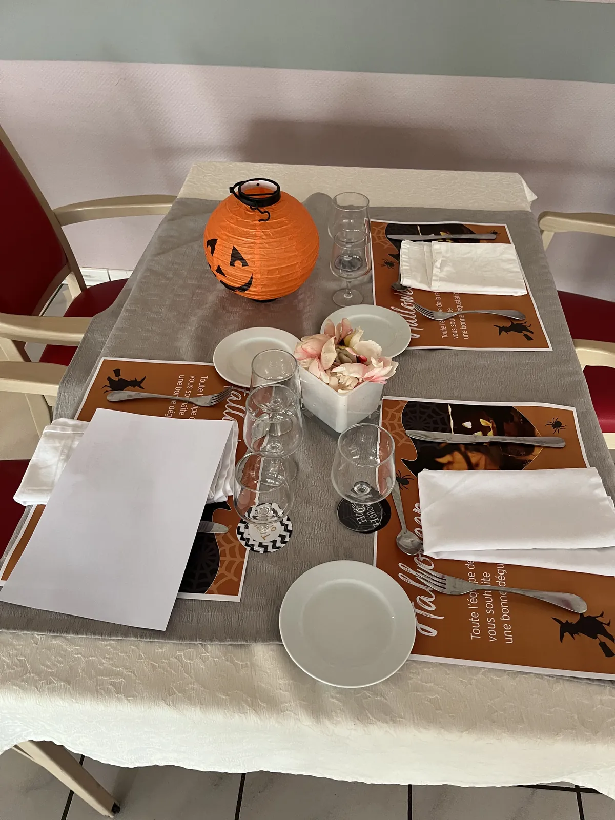 Préparation d'Halloween 