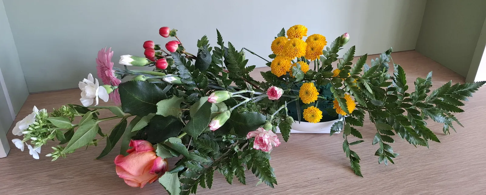 Séance d'art floral