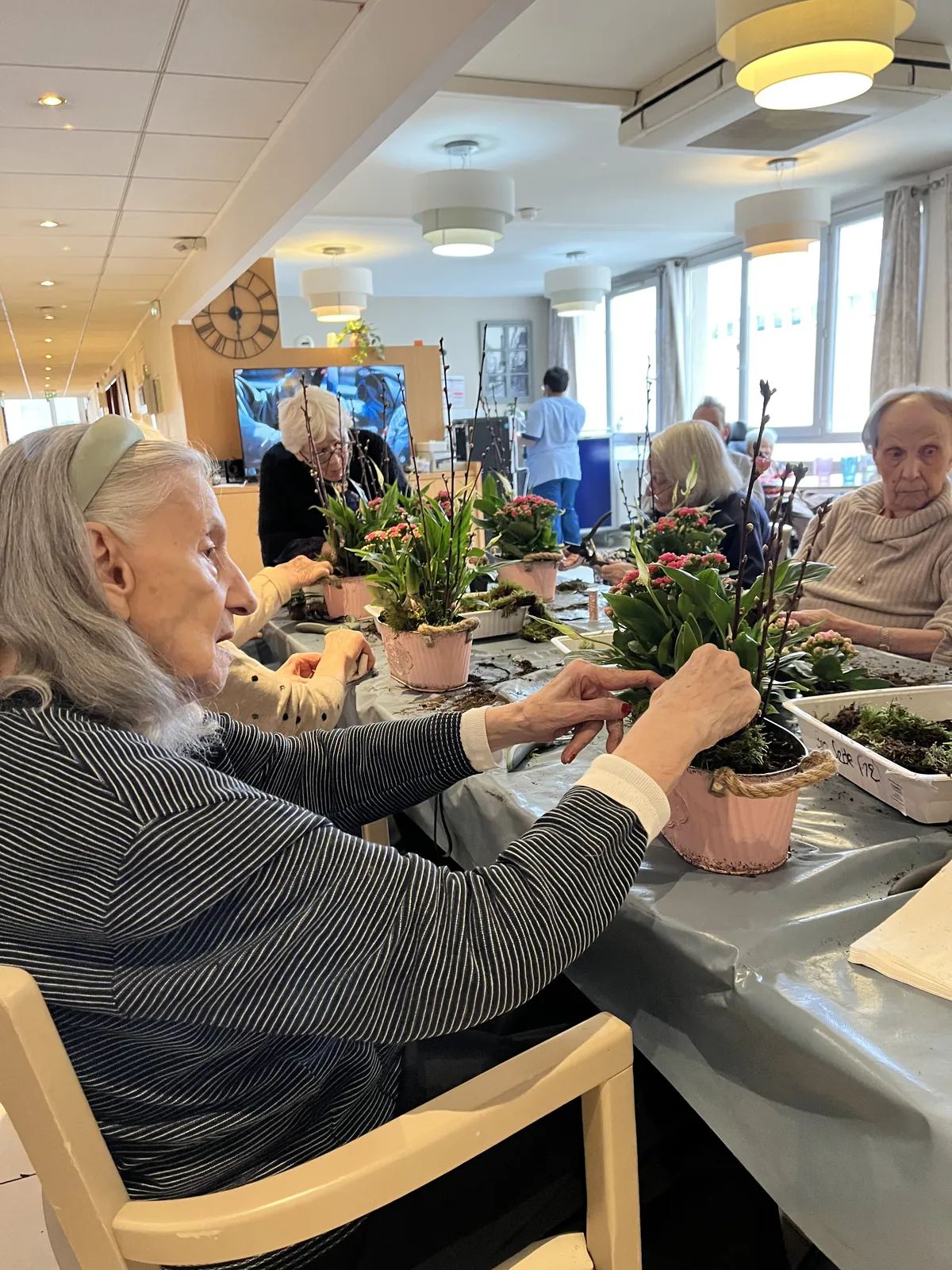 L'ATELIER ART FLORAL Une action collective au cœur des Marines 