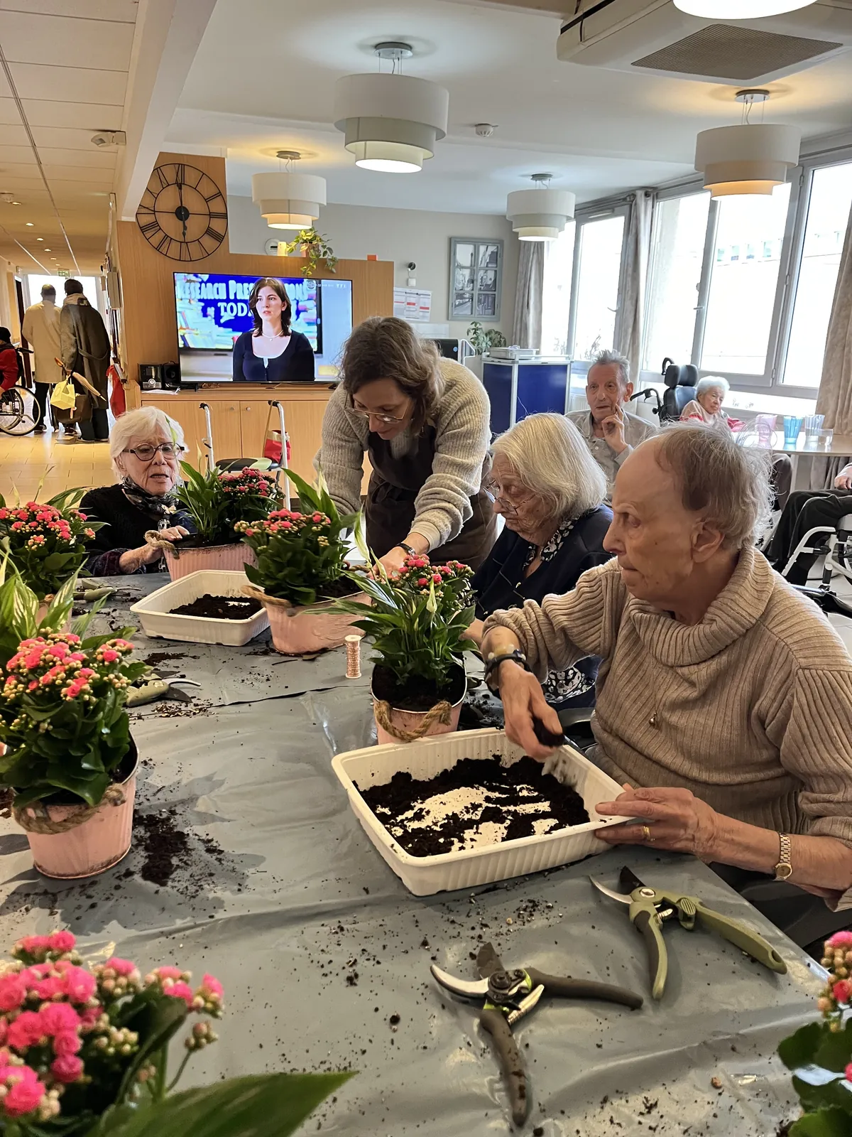 L'ATELIER ART FLORAL Une action collective au cœur des Marines 