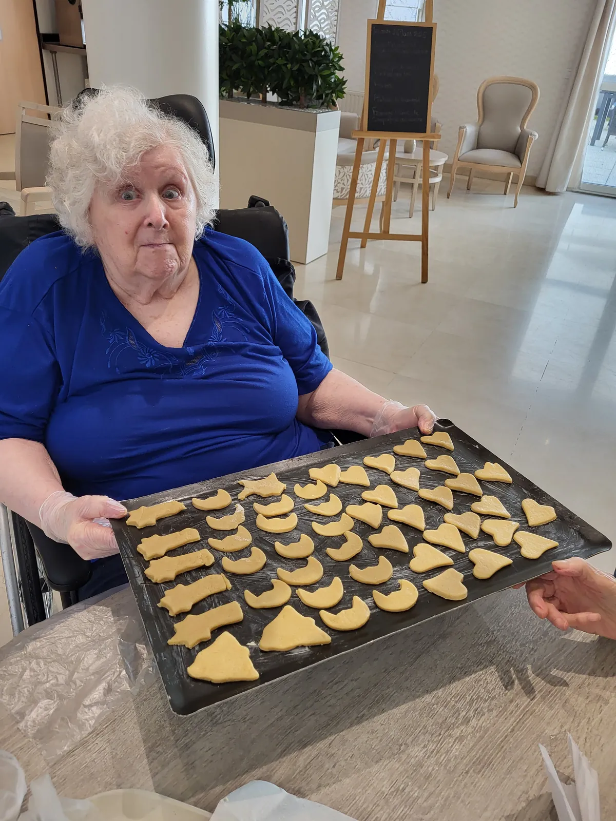 l'atelier sablé avec les résidents de la résidence les adrets 