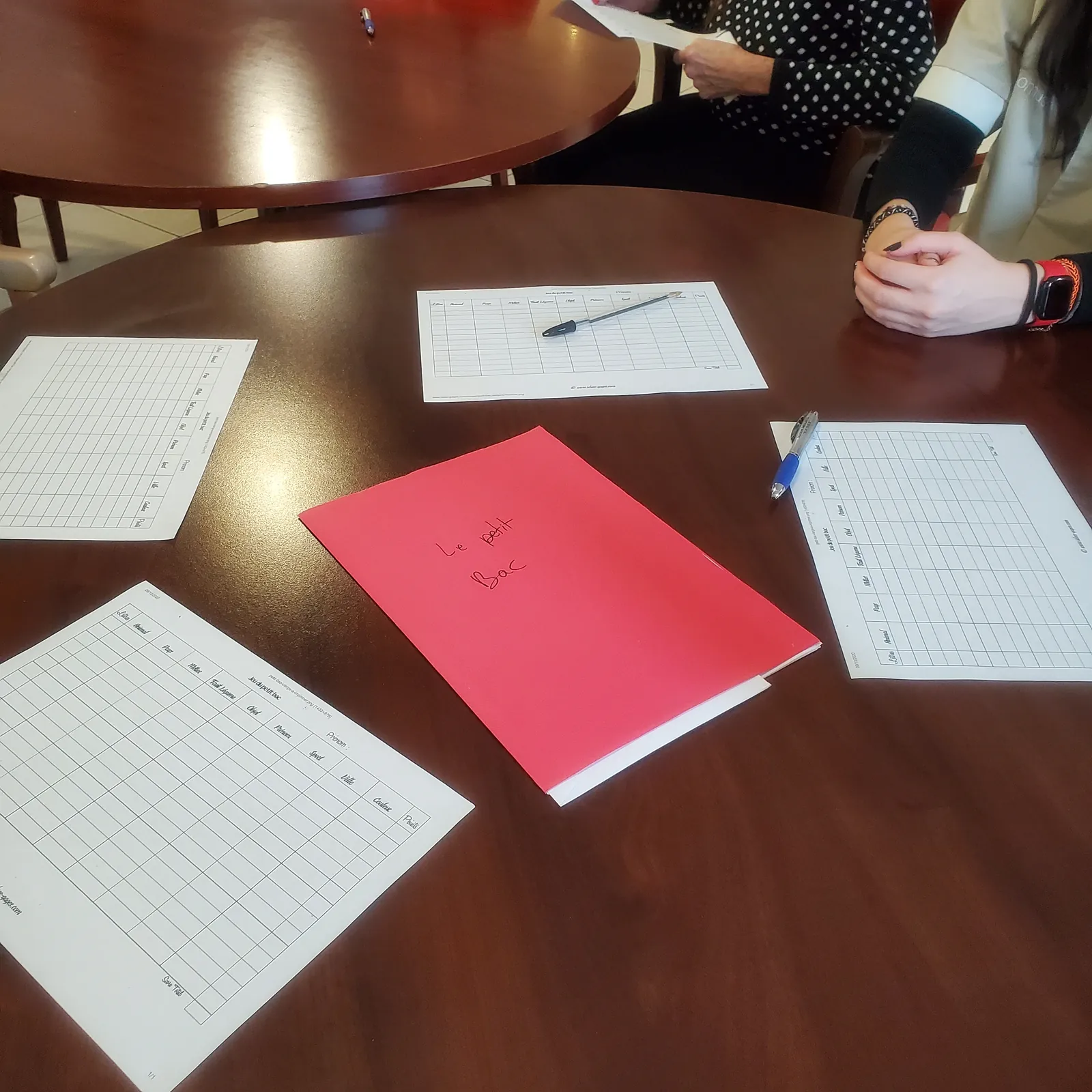 Atelier petit bac 27/11/2023