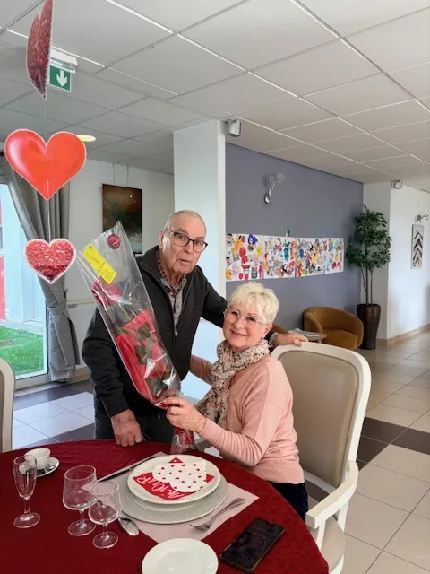 La Saint-Valentin célébrée à la résidence : un moment d’amour et de partage