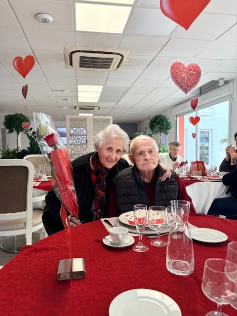 La Saint-Valentin célébrée à la résidence : un moment d’amour et de partage