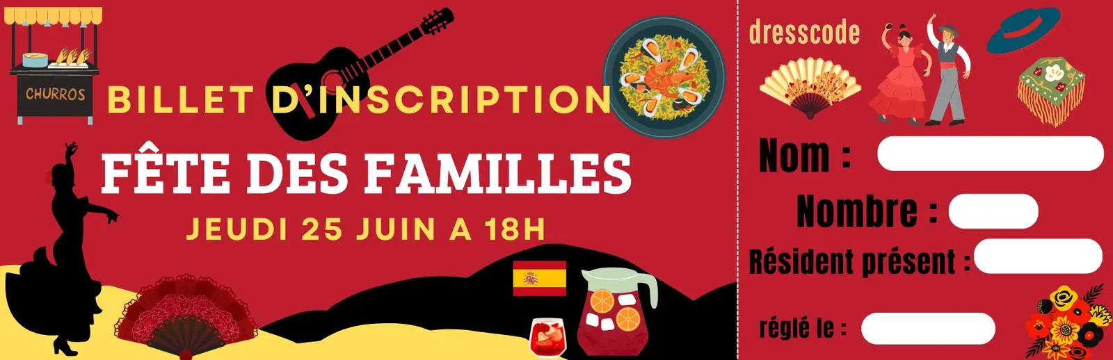  Soirée festive espagnole à la Résidence !