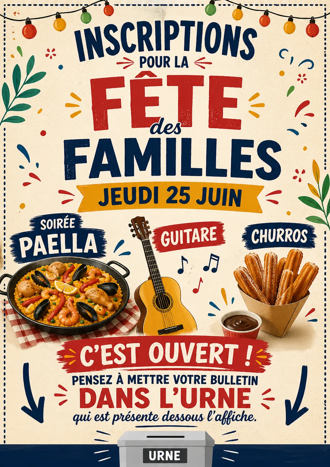  Soirée festive espagnole à la Résidence !