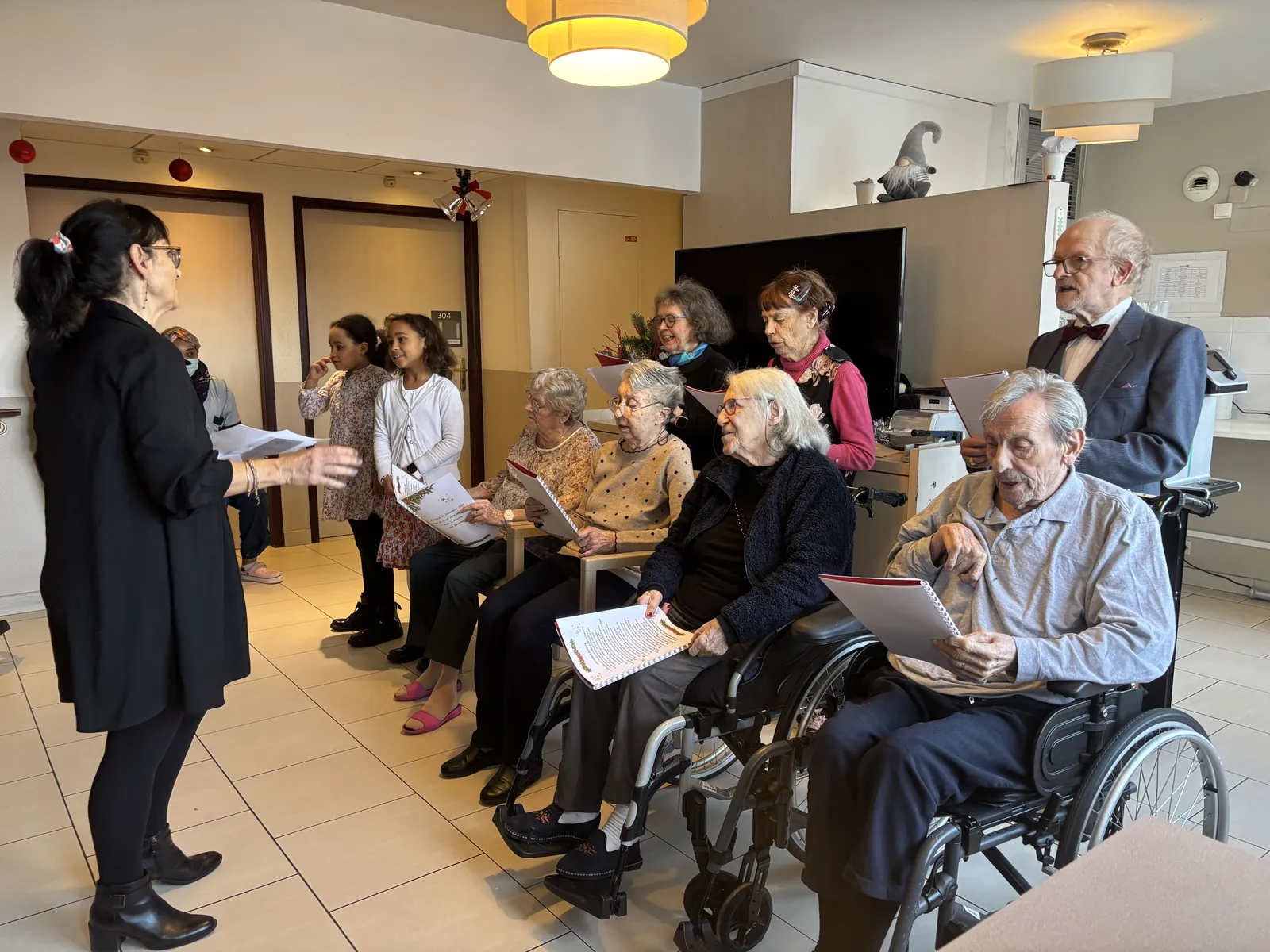 Chorale de Noël avec nos résidents