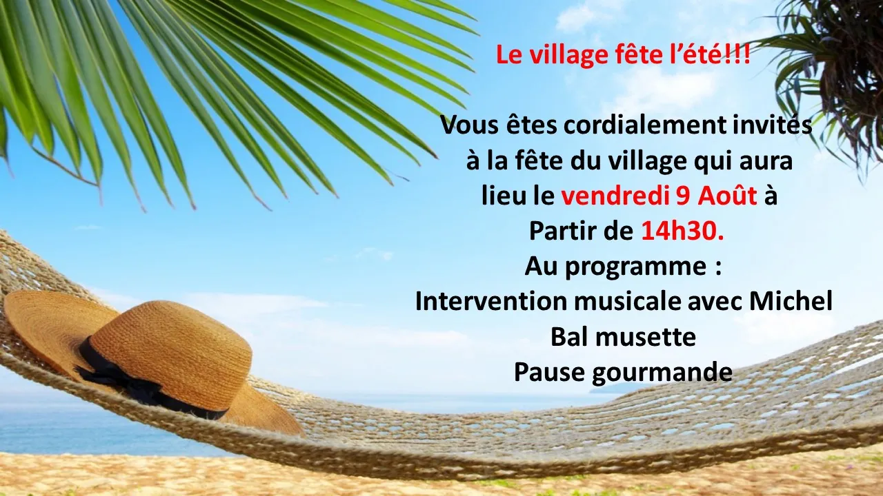 C'est la fête au village !!!