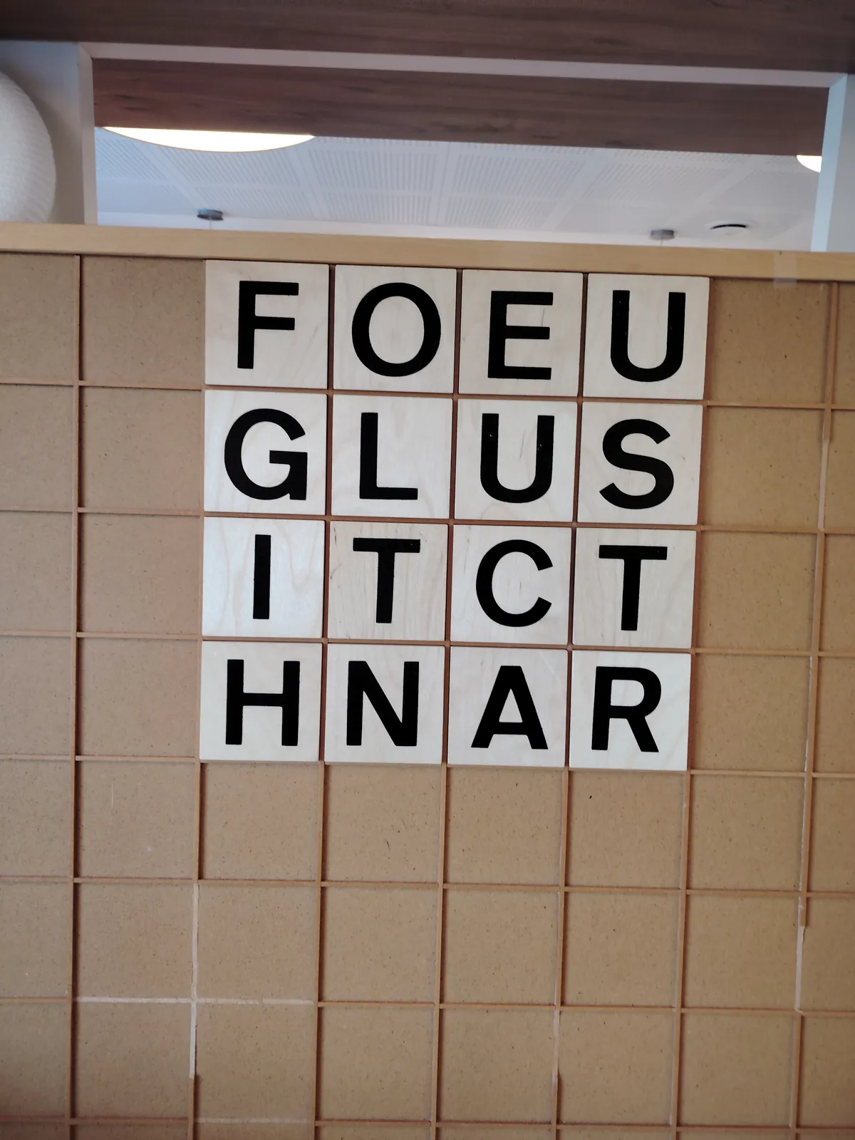 Une concentration redoutable lors du Boggle !