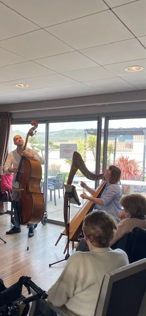 Les musiciens de l'Opéra National de Montpellier à la résidence du Grand Chai