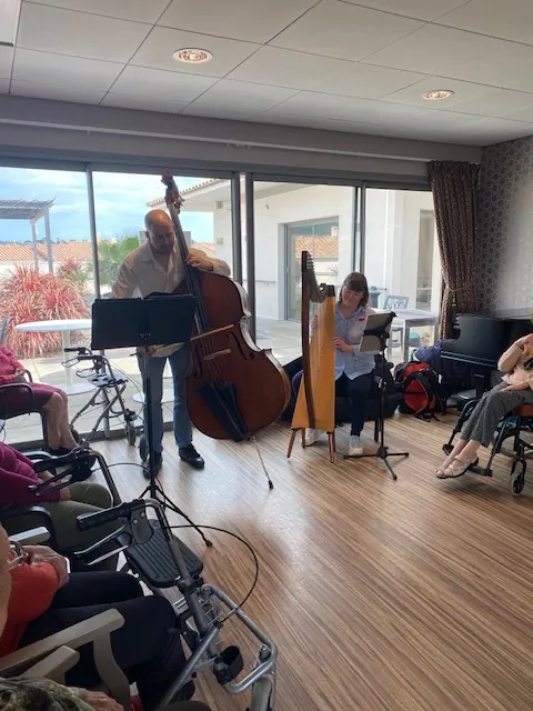 Les musiciens de l'Opéra National de Montpellier à la résidence du Grand Chai