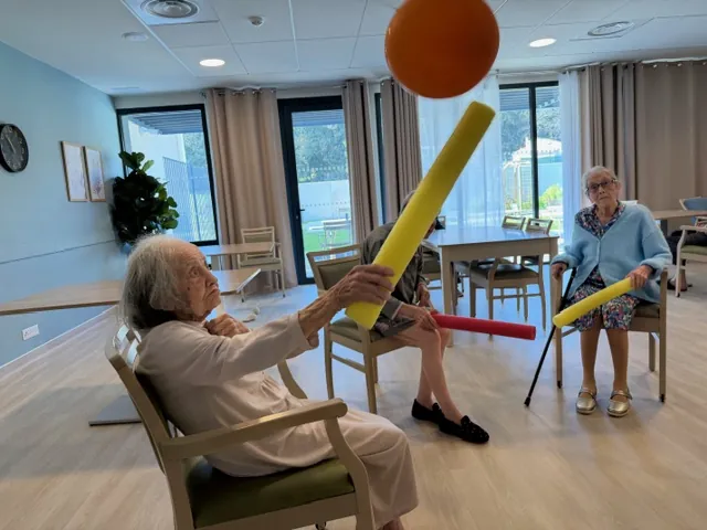 Matinée activité physique à l'unité protégée 