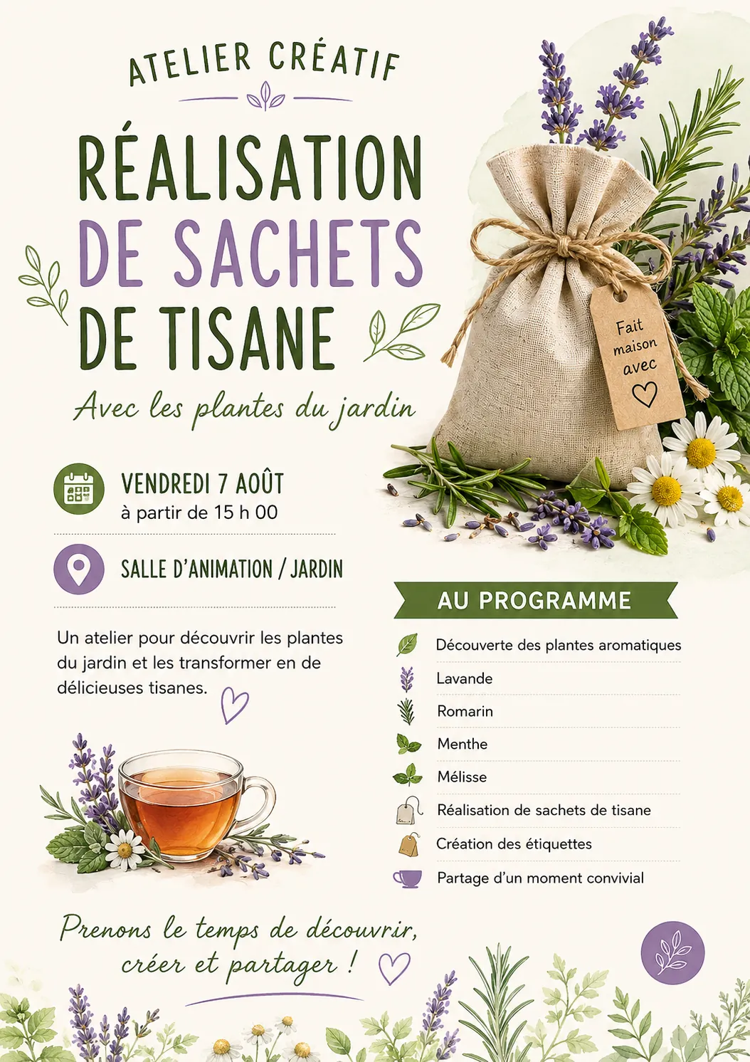 Les résidents s'initieront prochainement à l'art de la tisanerie !
