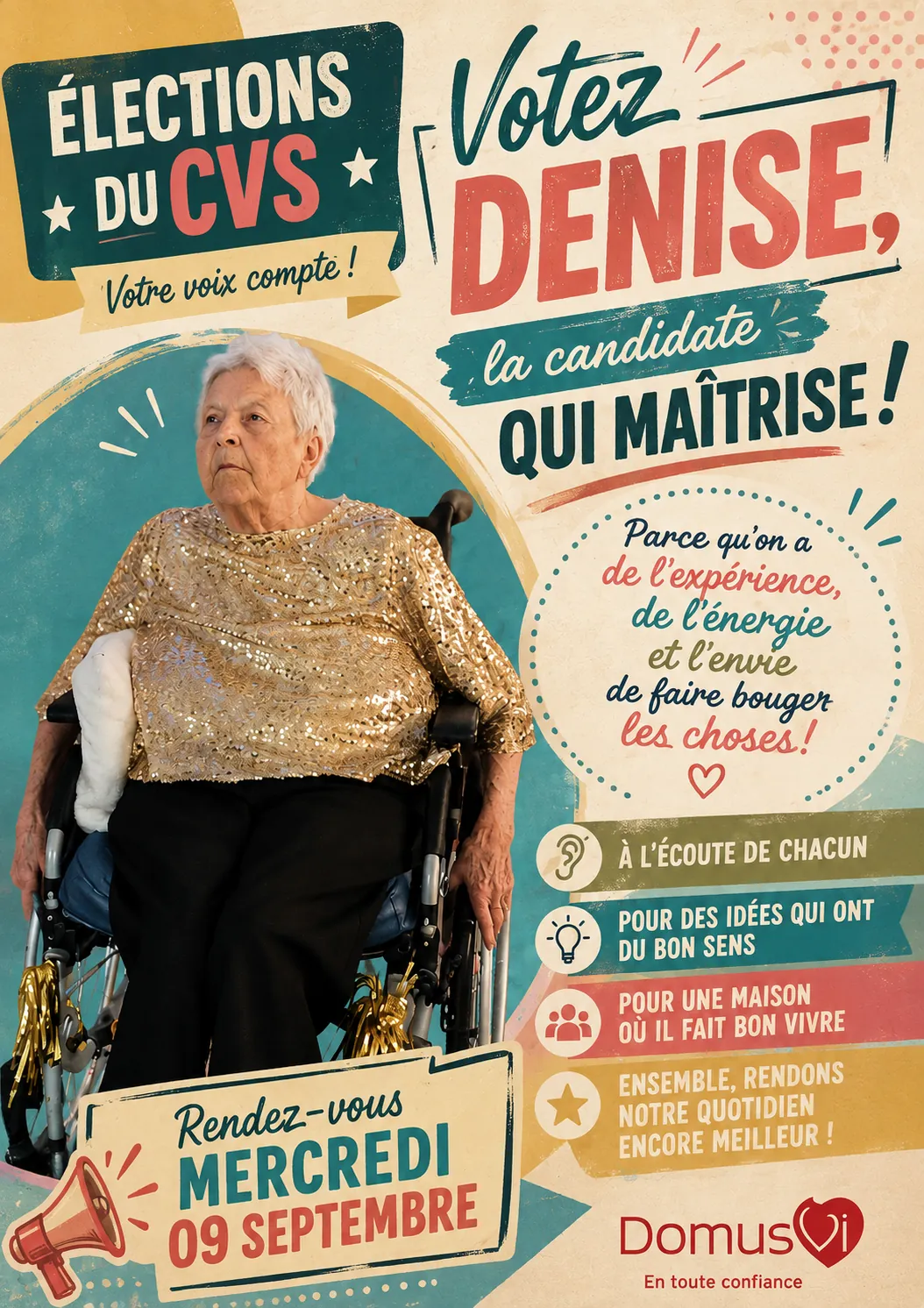 ? Une nouvelle équipe pour le CVS de la Résidence de Chantemerle !