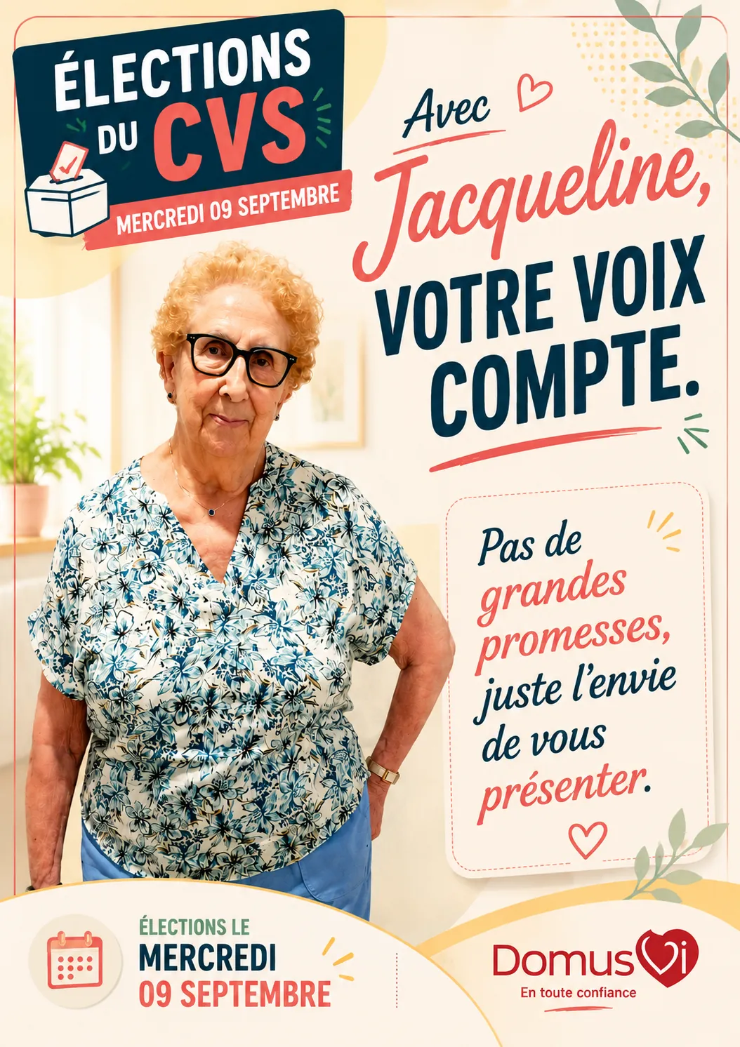 ? Une nouvelle équipe pour le CVS de la Résidence de Chantemerle !