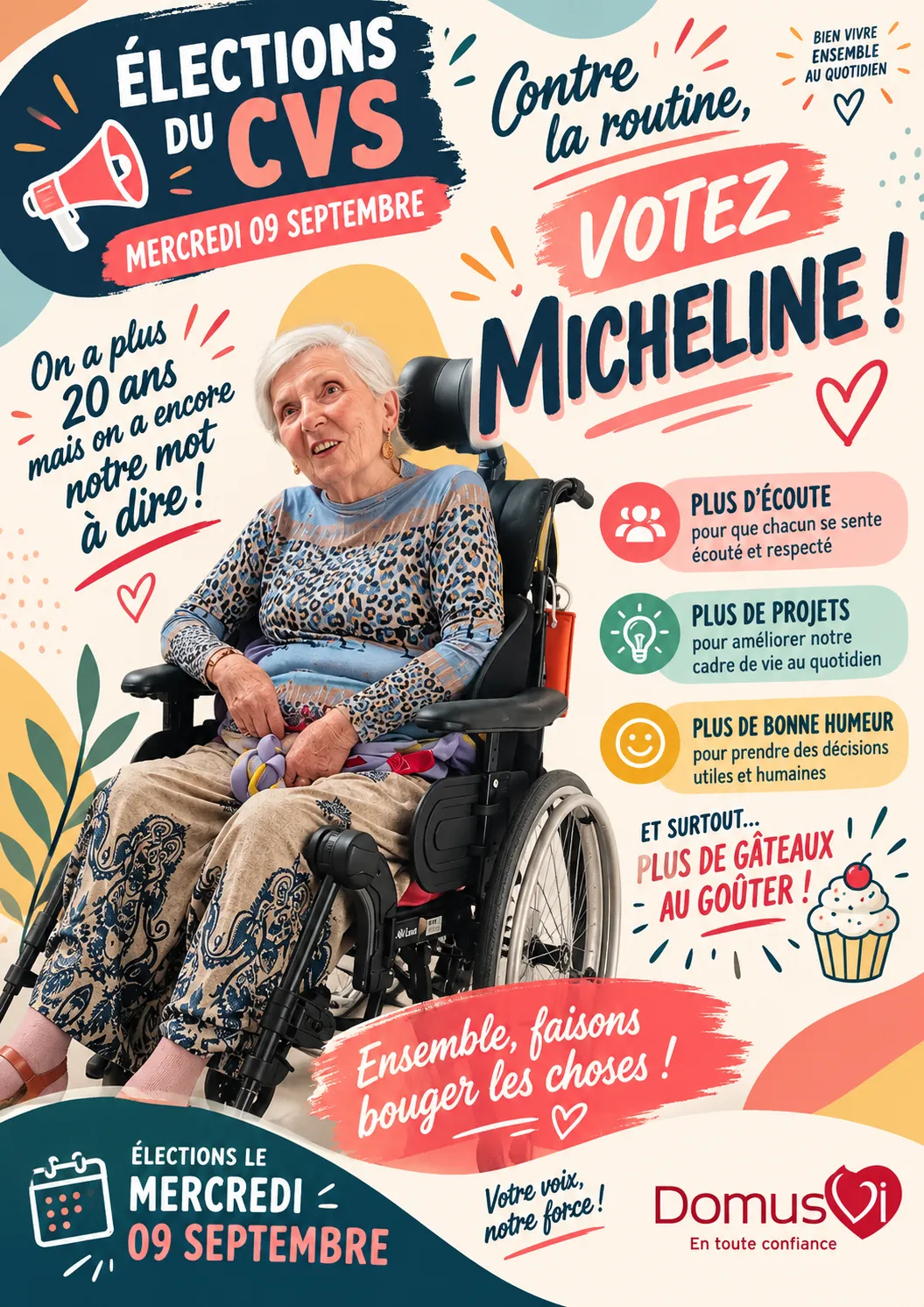 ? Une nouvelle équipe pour le CVS de la Résidence de Chantemerle !