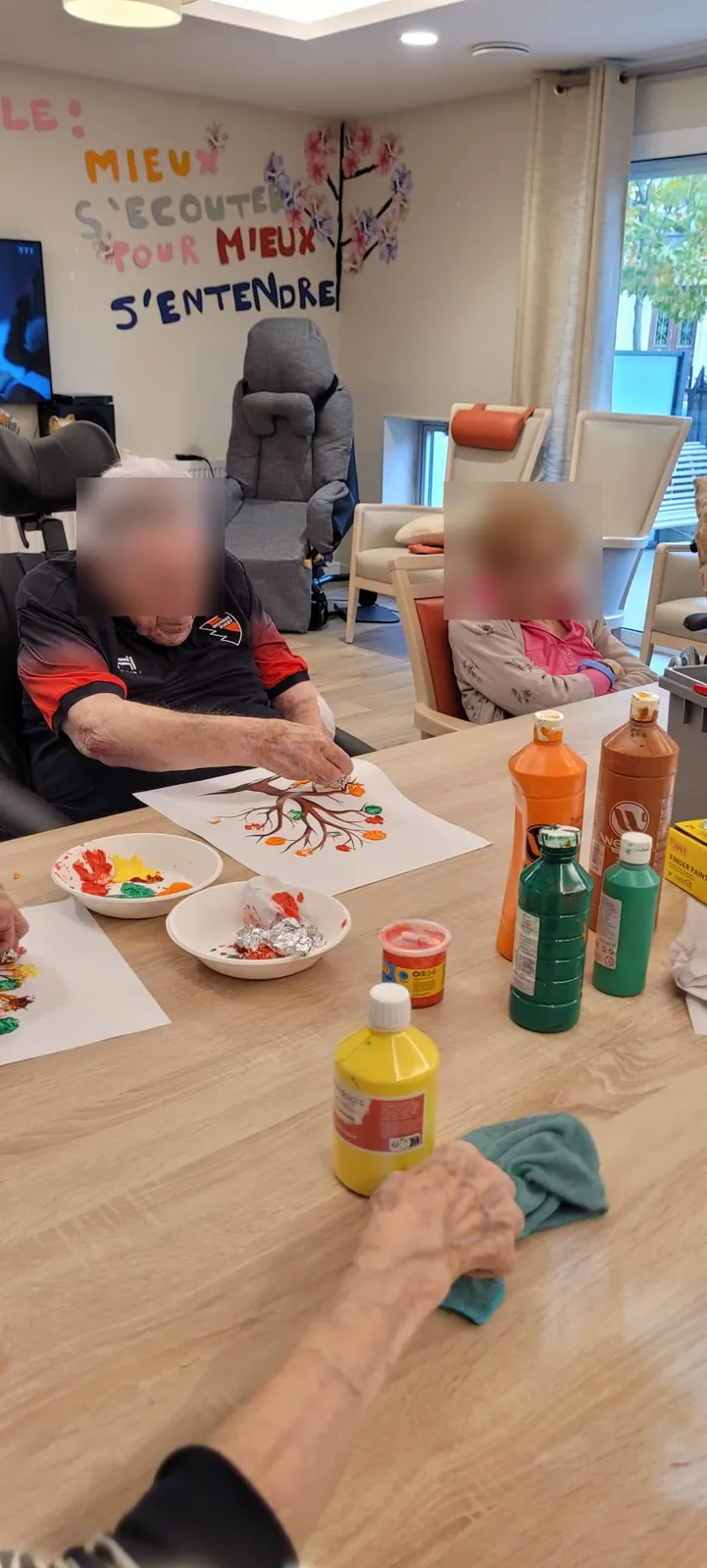 atelier peinture au sein de notre unité fermée 