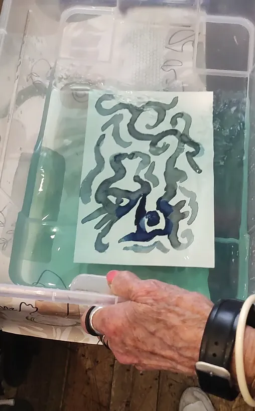 Retour sur l'Atelier Cyanotype avec nos Résidents