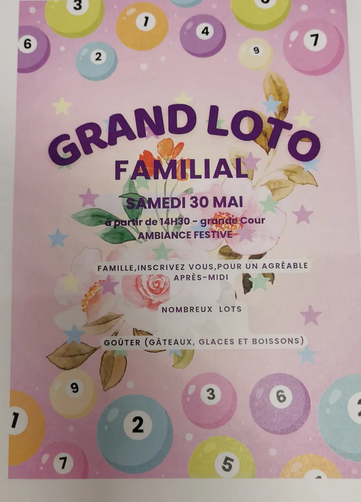 Grand loto à la résidence Les blacassins  !
