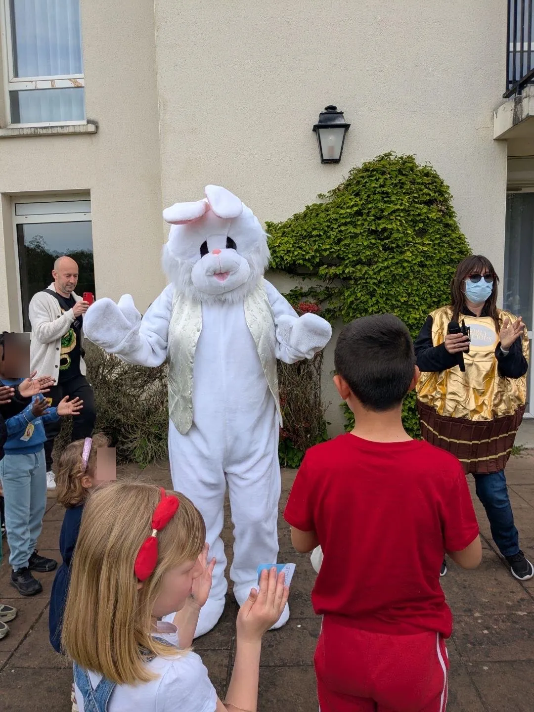 Le lapin de Pâques en visite 