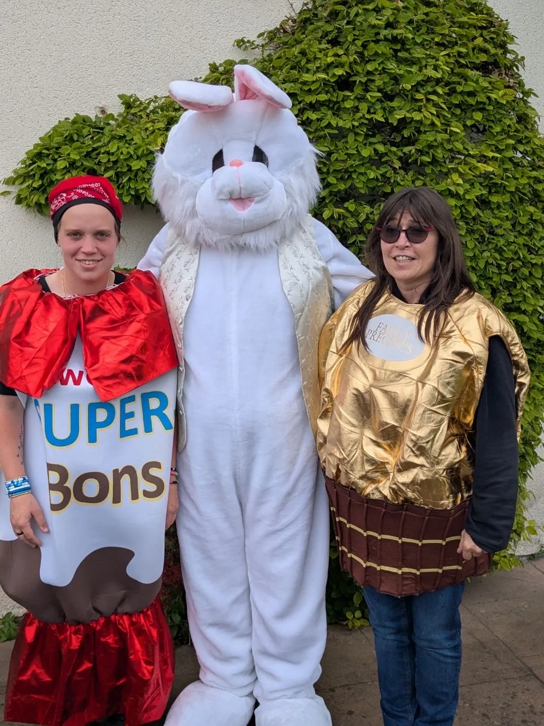 Le lapin de Pâques en visite 