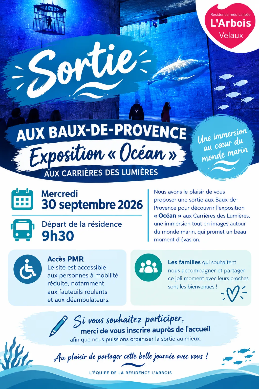  Sortie aux Baux-de-Provence – Exposition « Océan »