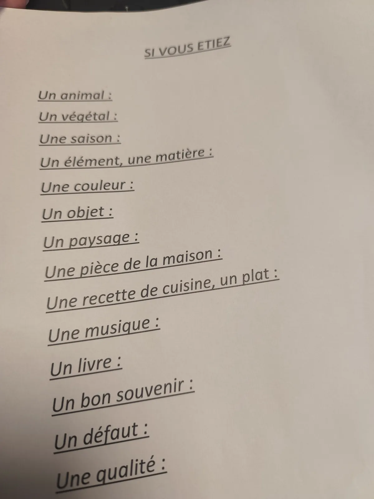 Atelier discussion 