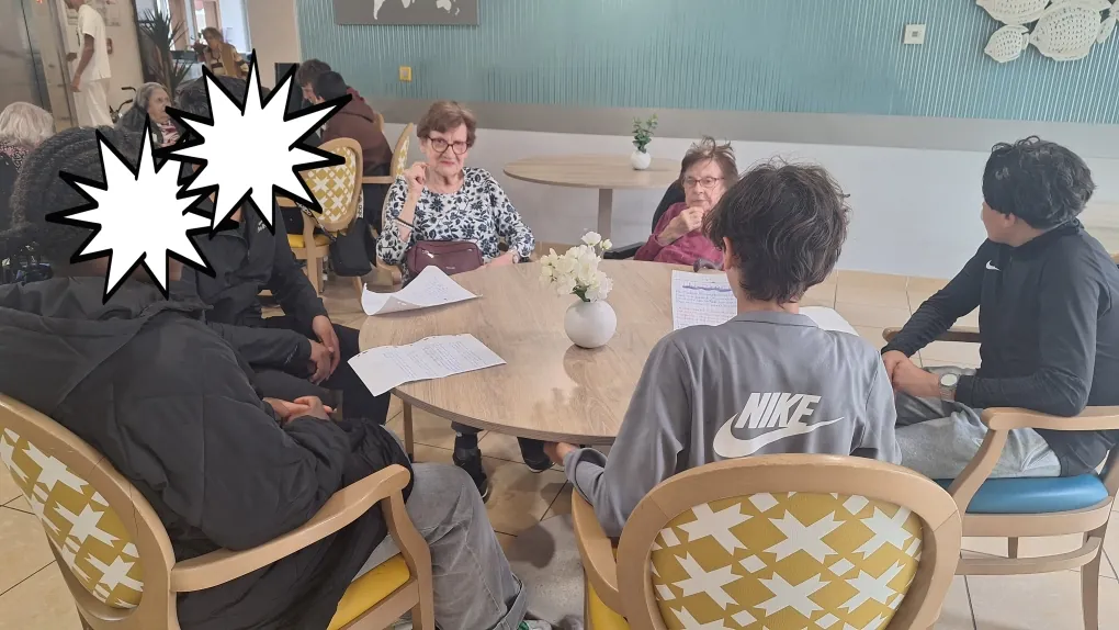 RENCONTRE INTERGENERATIONNELLE AVEC LES COLLEGIENS DE 3EME - RECIT DE POEMES