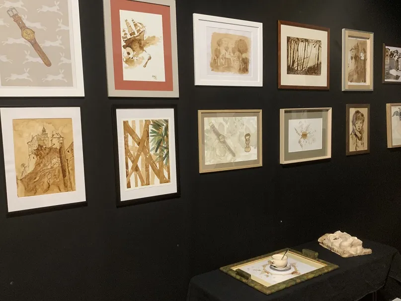 Visite d'exposition à la médiathèque Condorcet