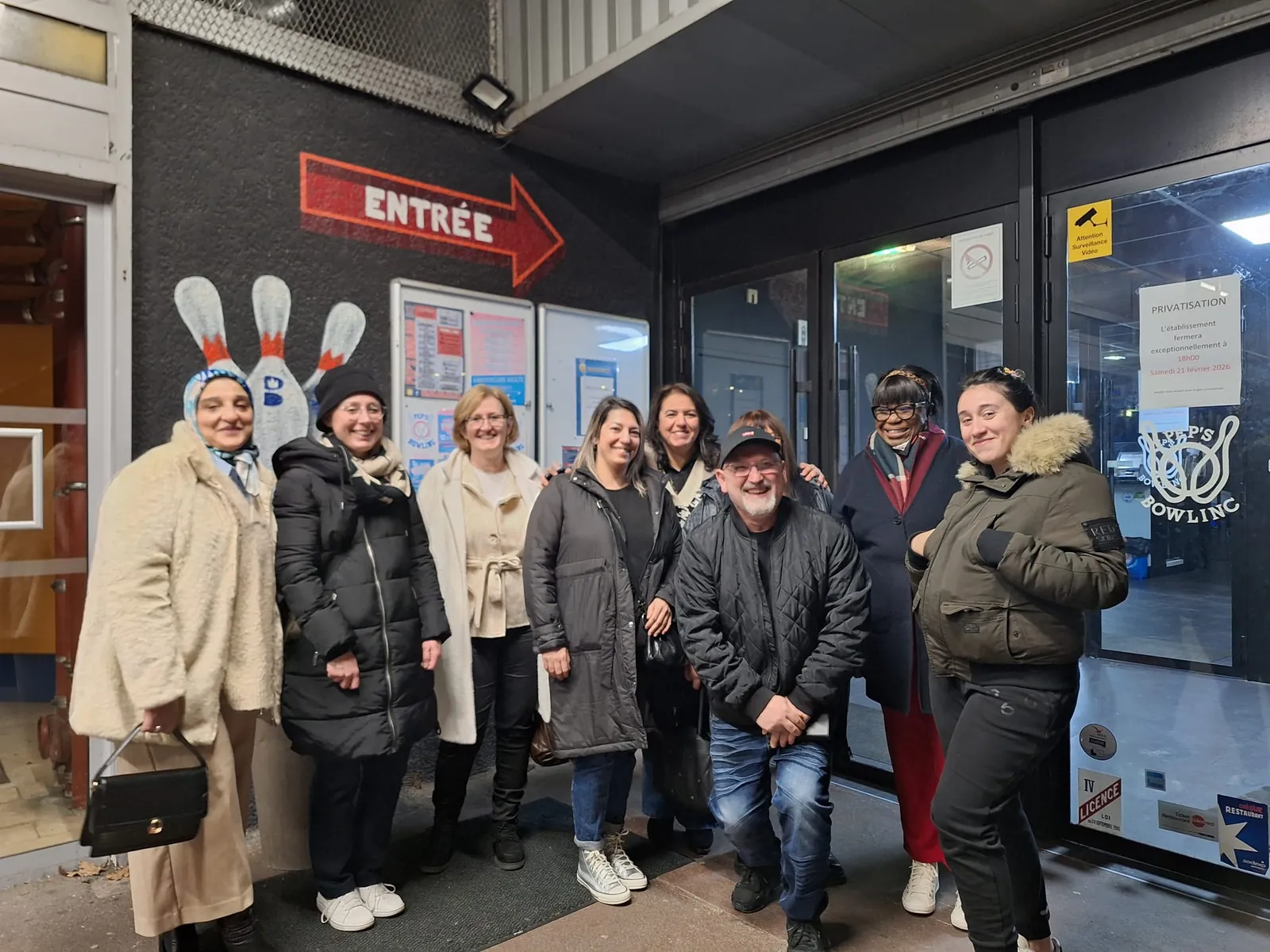 Sortie du personnel