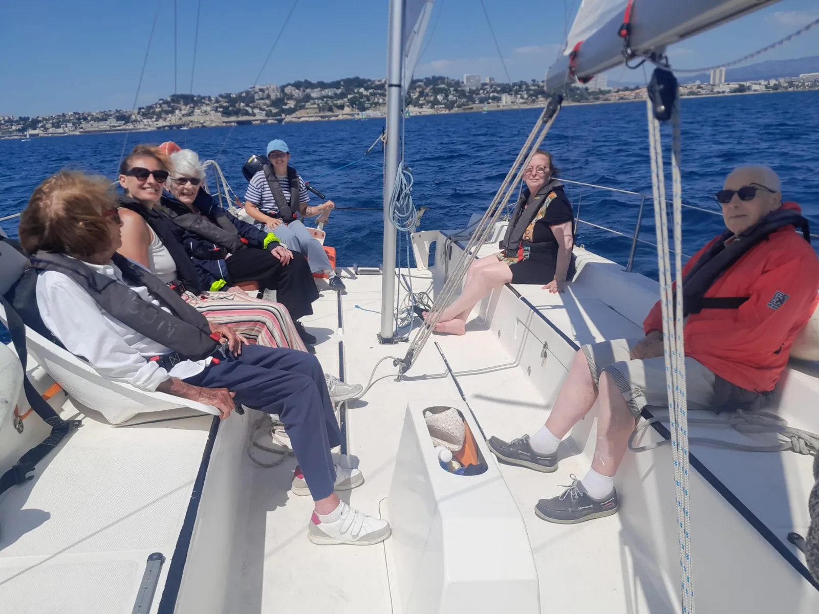 Première sortie en mer avec l’association Mixivoile
