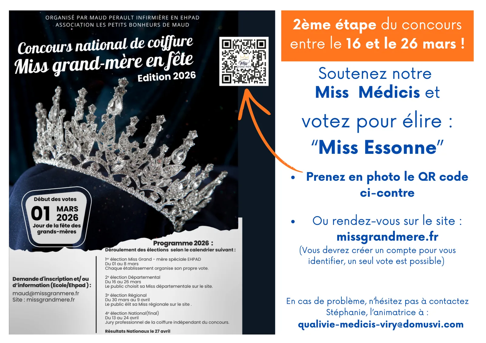Une centenaire élue Miss Médicis !!!