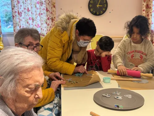 Visite des enfants du centre social