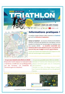 Informations pratiques concernant la circulation routière le 13 septembre 2026 aux abords de la Résidence