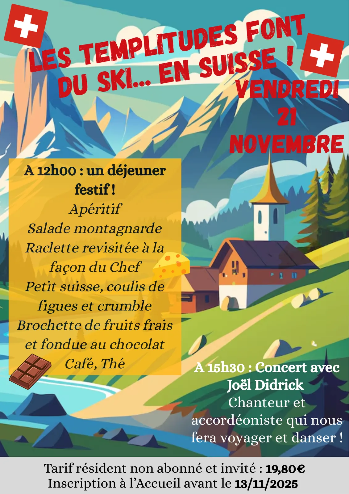Les Templitudes font du ski... EN SUISSE !