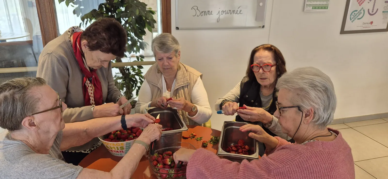 Préparation gourmande à la résidence !